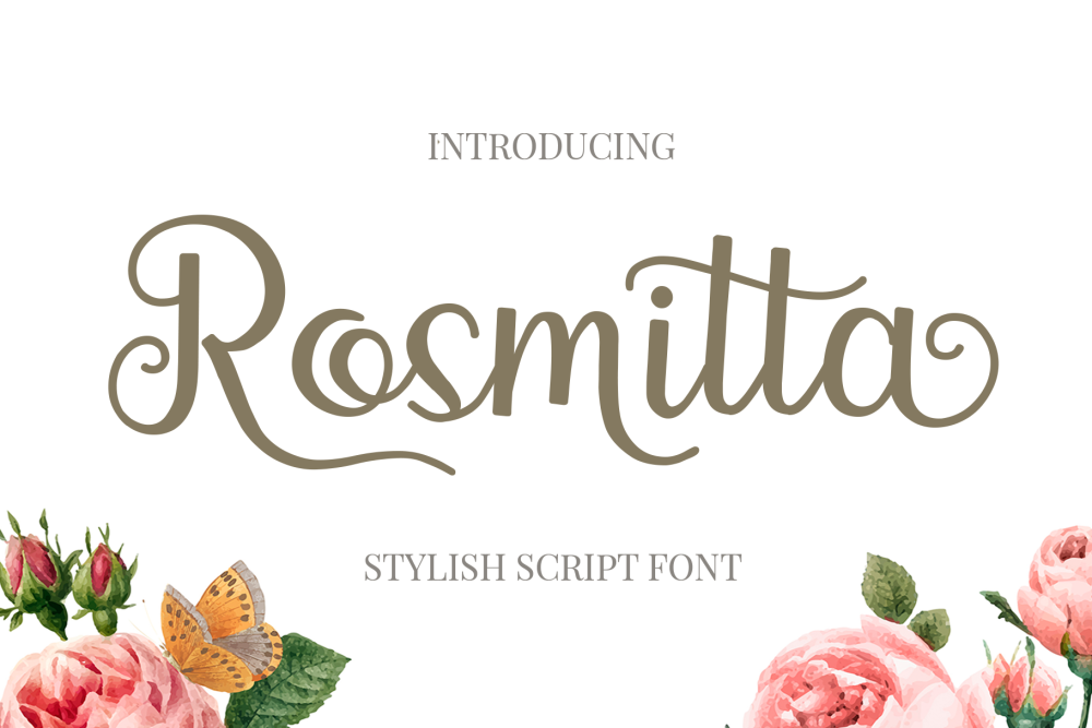 rosmitta script font