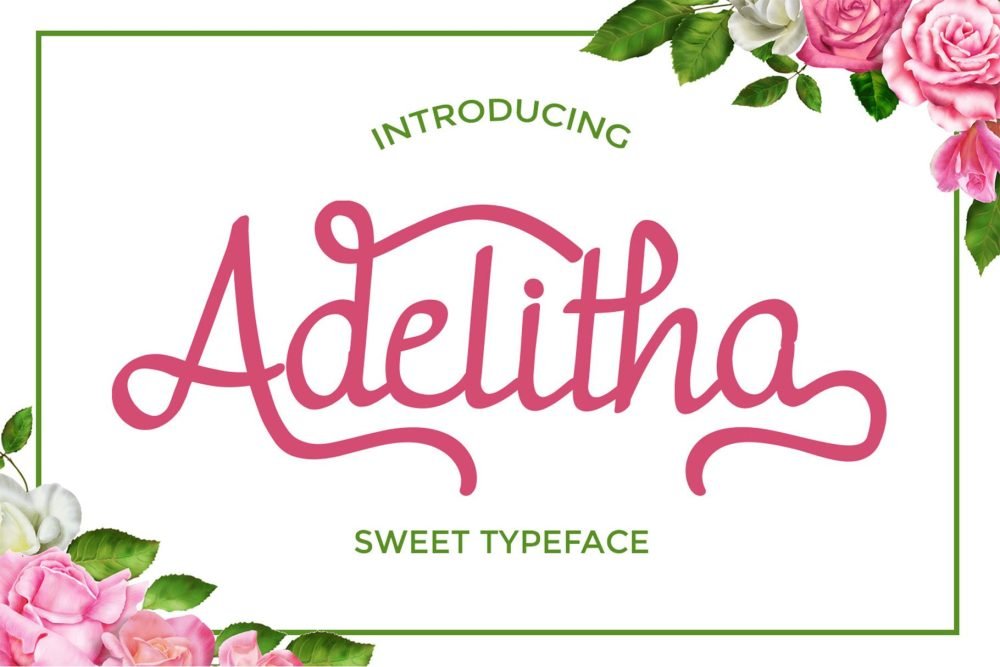 adelitha script font preview
