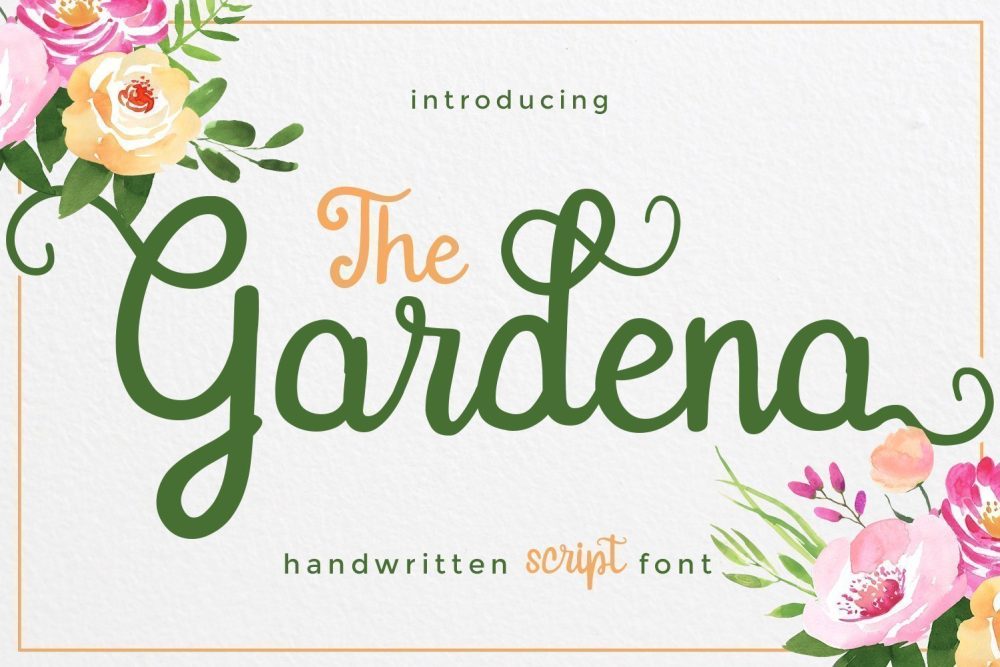 gardena script font