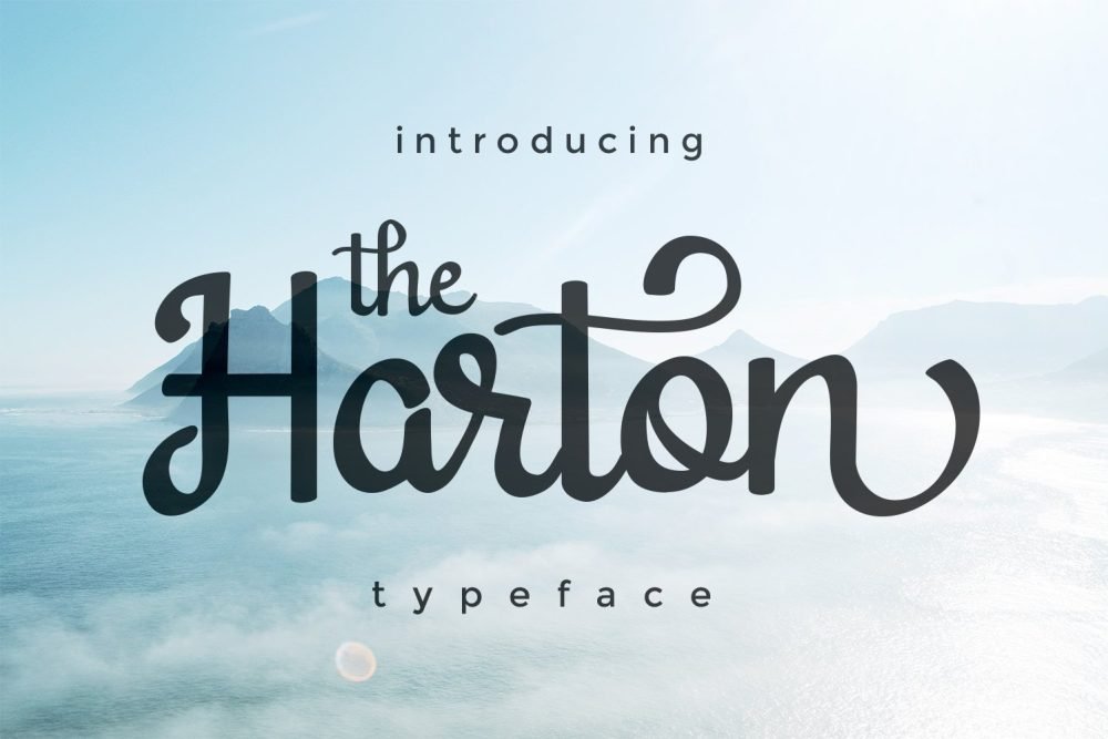 harton logo font preview