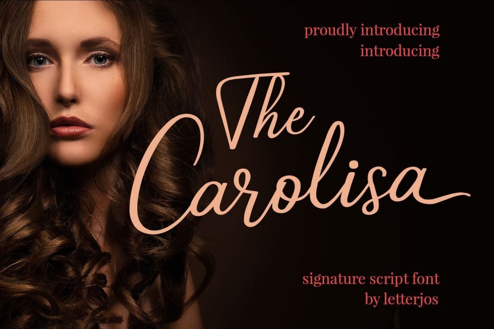 Carolisa elegant signature font