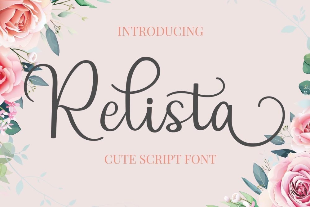 relista script font