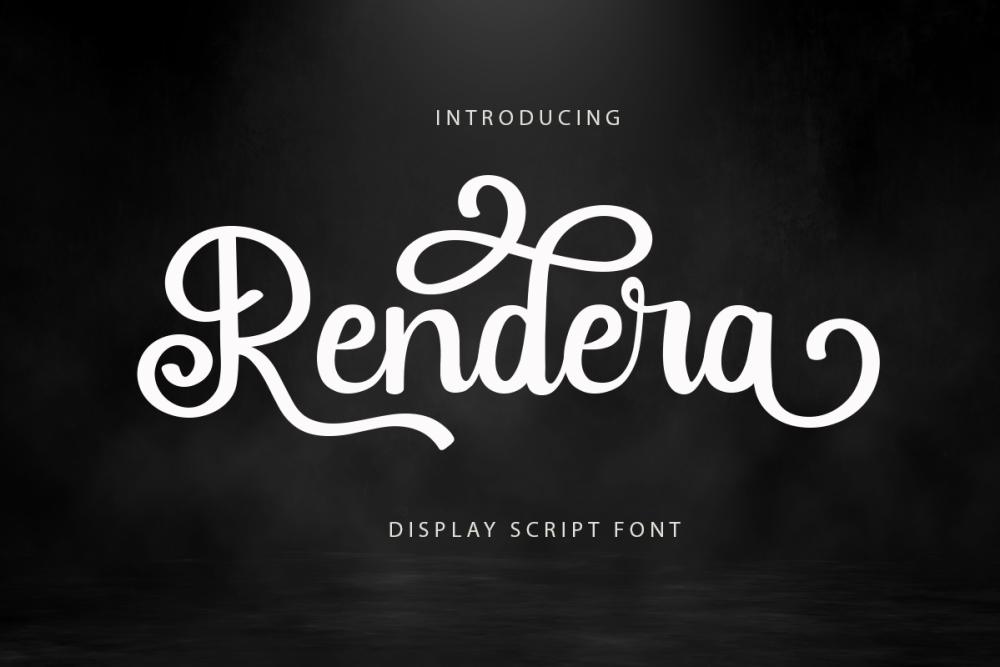 Rendera-Display-Script-Font